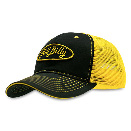 Hill Billy custom green and yellow cap