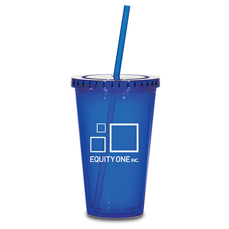 Custom Tumbler with Straw