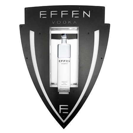 Effen Vodka bottle presenter