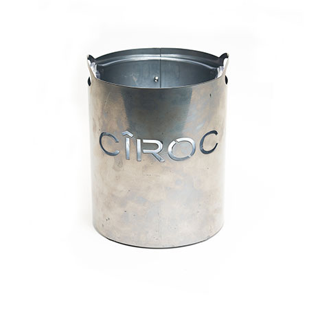 Circular Metal Ice Bucket