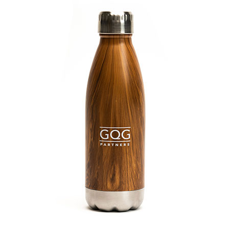 Promotional Stainless Steel Woodtone Water Bottles