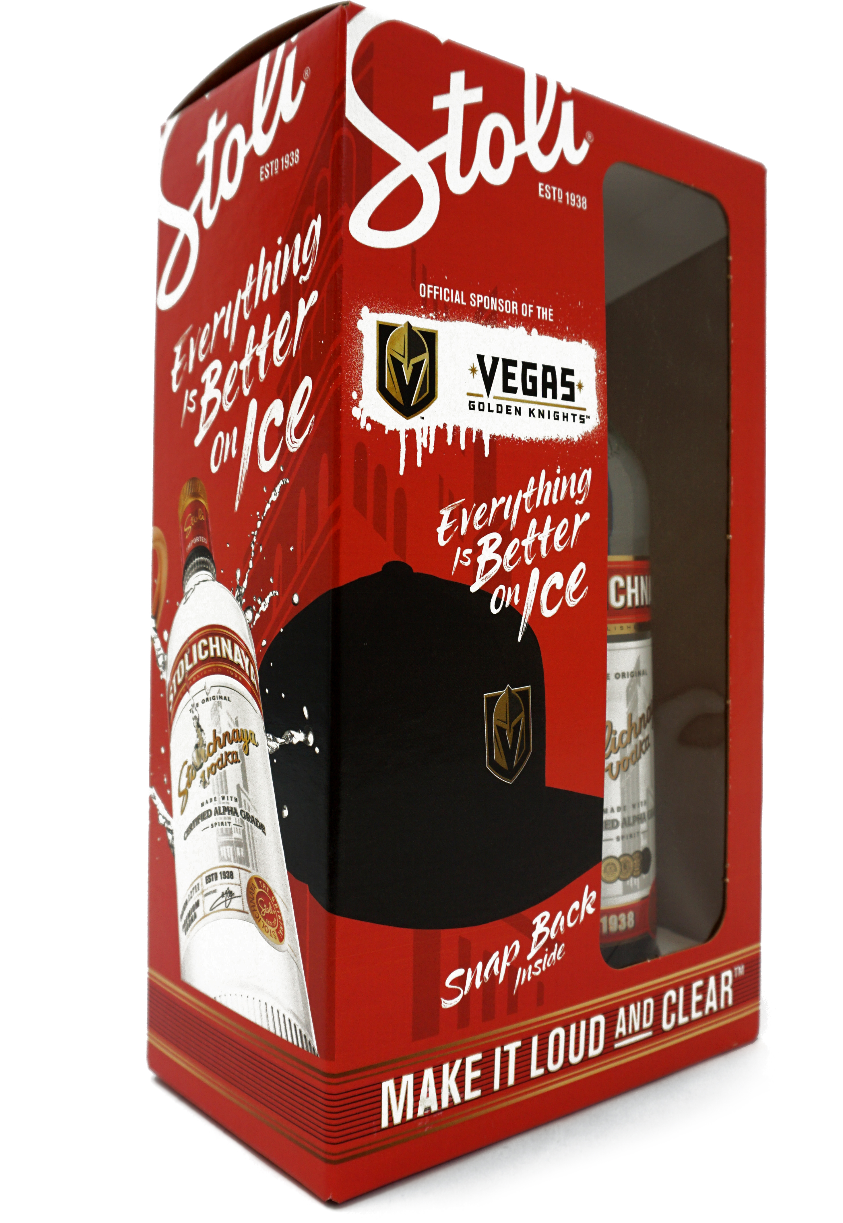 vodka gift with purchase packaging with cap