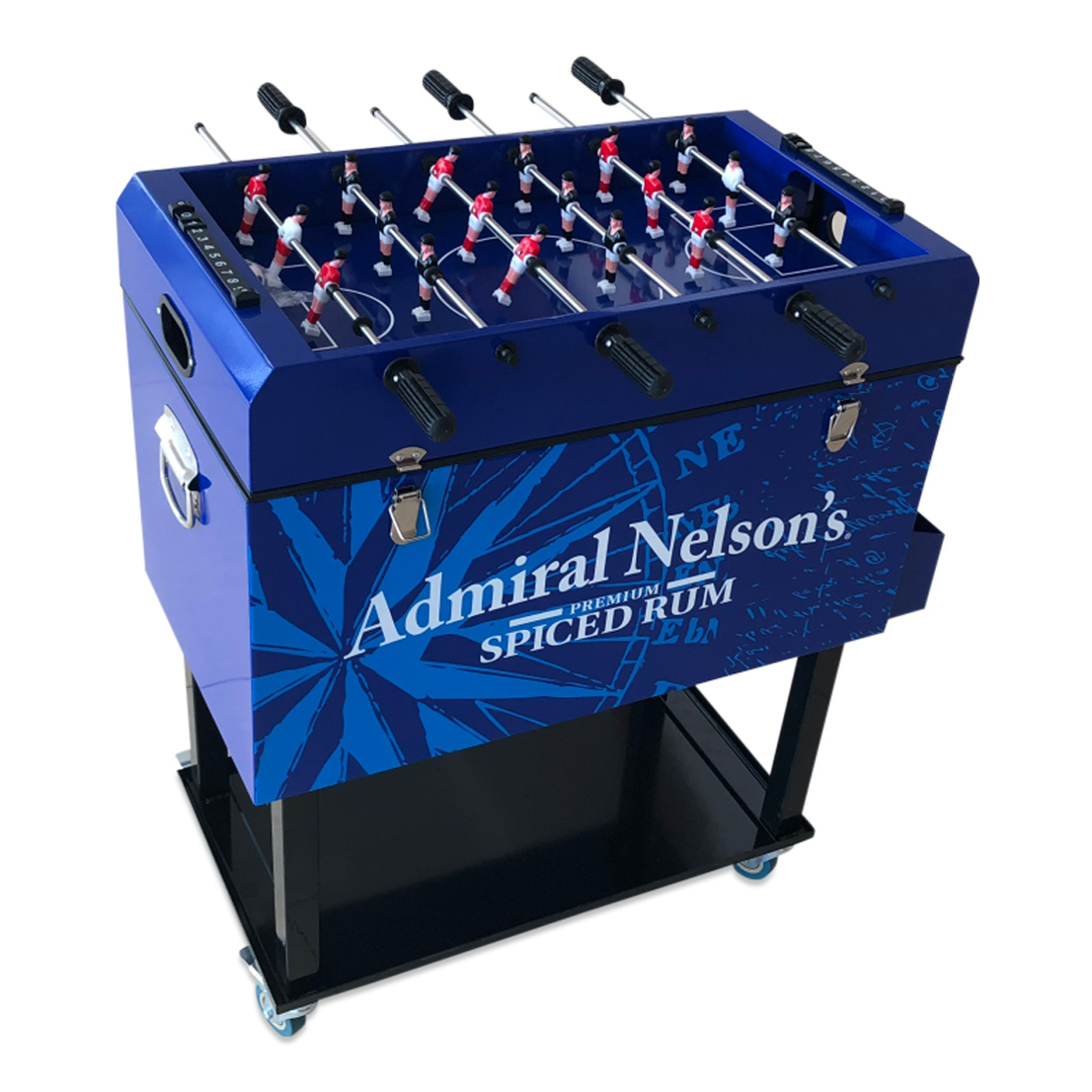 Foosball Bar Cart Cooler Dealer Loader