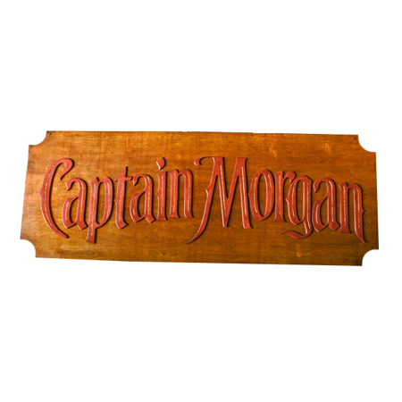 Embossed Wood Sign