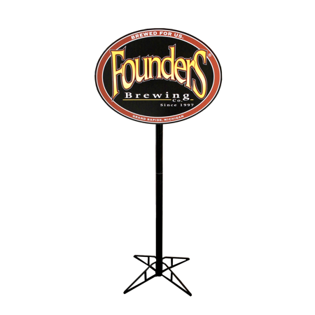 Metal Pole Topper Sign