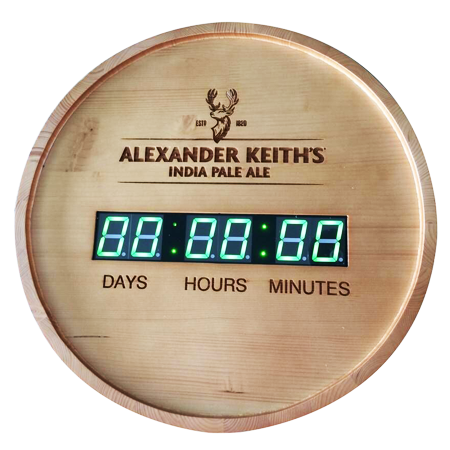 Digital Wood Clock