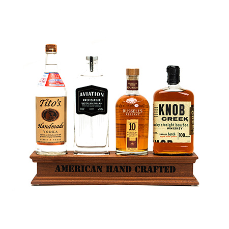 Custom Wooden Back Bar Bottle Display