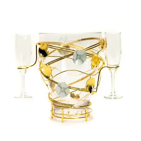 Glass Champagne Ice Bucket