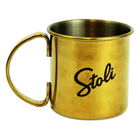 Brushed Gold Stainless Steel Mug