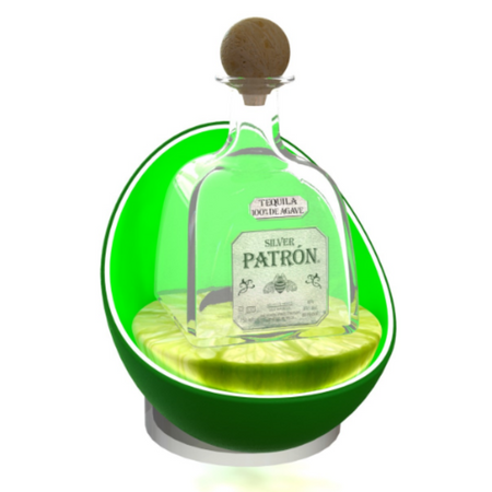 Custom Lime LED Bottle Glorifier