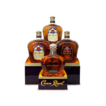 Four Bottle Glorifier Display