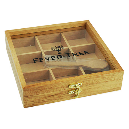 Wooden Compartment Tray Case