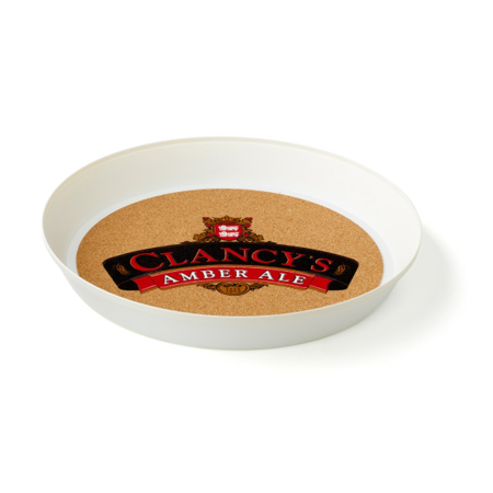 Cork Board Round Serving Tray