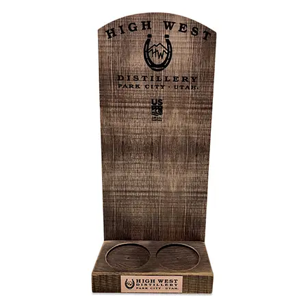 Wood Backdrop Bottle Glorifier