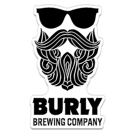 Burly Brewing Company Metal Tacker Sign