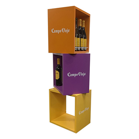 Campo Viejo Stacked Wood Display