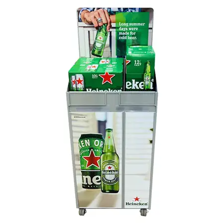 Rolling Metal Vertical Vendor Display