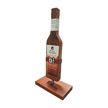 Wood Countertop Back Bar Display