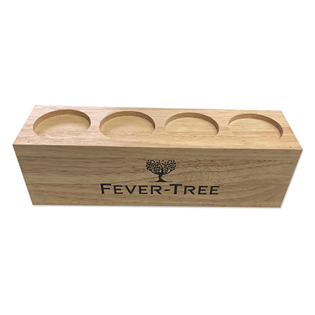 Fever Tree Wood Bottle Display