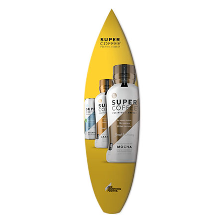 Super Coffee Surfboard Display Enhancer