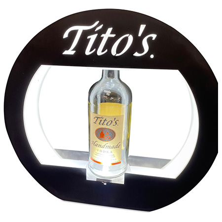 Tito's Custom Round Bottle Presenter