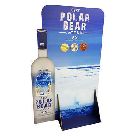 Polar Bear Vodka Corrugated Display