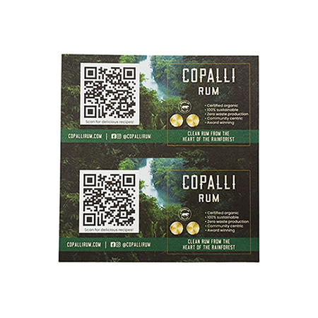 Copalli QR Code Shelf Talker