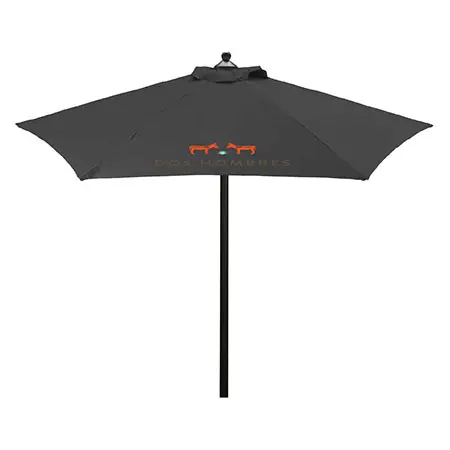Dos Hombres Black Patio Umbrella