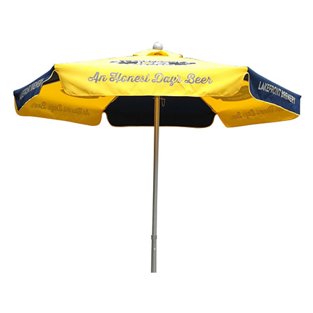 Dual Colored Valance Patio Umbrella