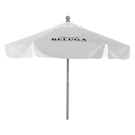 Beluga Vodka Branded Patio Umbrella with Valence