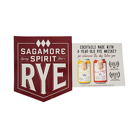 Die-cut Sagamore Shelf Talker