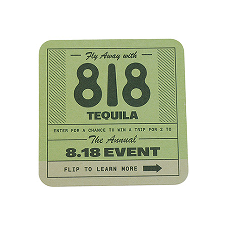 818 Tequila Paper Coaster