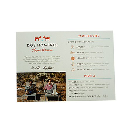 Dos Hombres Recipe Card