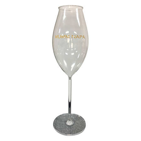 Giant Acrylic Champagne Flute Display Enhancer