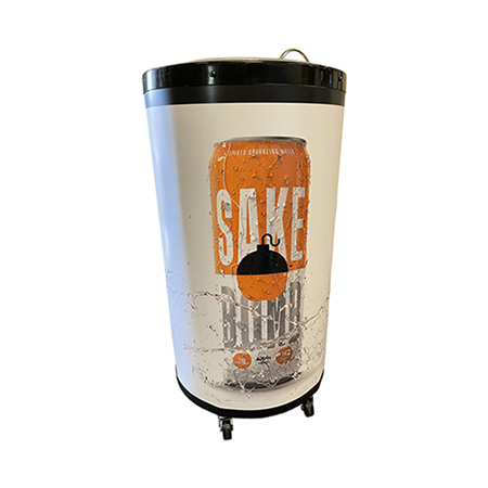 Sake Bomb Custom Rolling Barrel Cooler