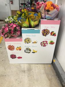 Flower Cones Corrugated Display