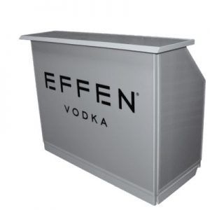 Effen Vodka Rolling Bar Cart