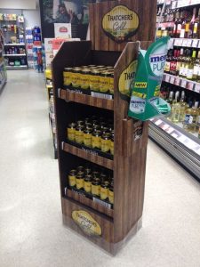 Thatchers Gold Corrugated Display