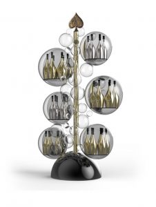 Floating Bubble Metal Champagne Display