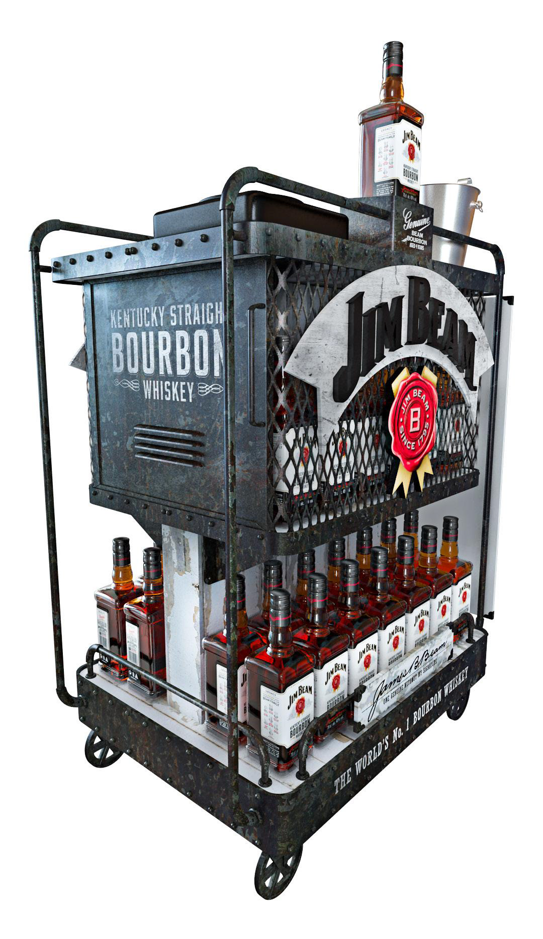 Jim Beam Bar Cart