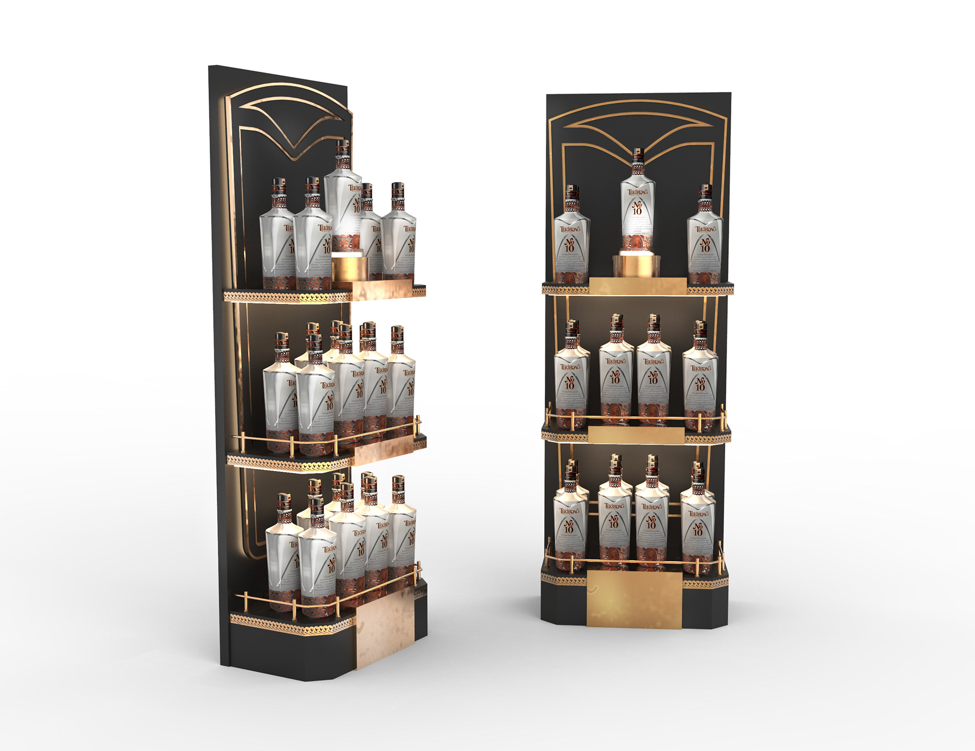 Bottle Display and Shelf