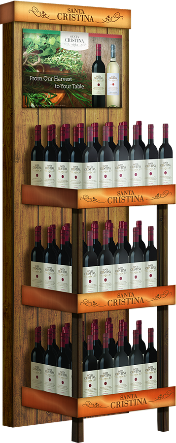 Santa Cristina Wood Display