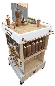 Johnnie Walker Rolling Bar Cart