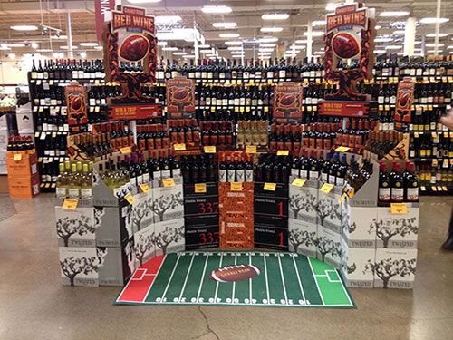 Wine Mass Floor Display