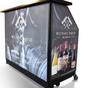 Michael David Winery Rolling Bar Cart