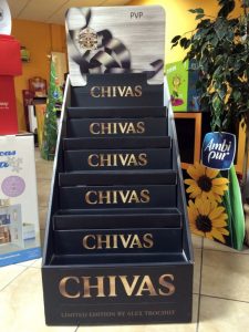 Chivas Regal Corrugated Floor Display