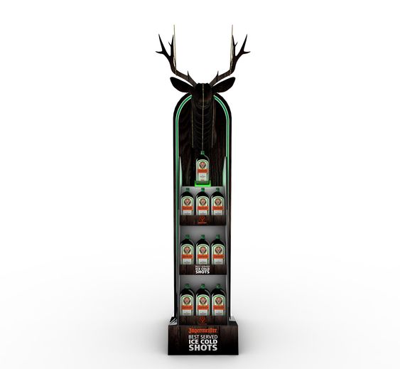 Jagermeister Metal Display With Deer Head