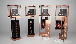 Hennessy X.O Metal Geometric Display