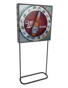 Miller Lite Spin The Wheel Metal Display