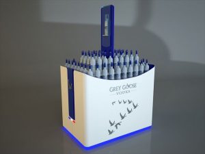 Grey Goose Vodka Metal Floor Display